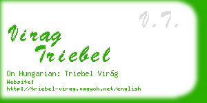 virag triebel business card