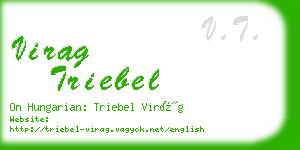 virag triebel business card